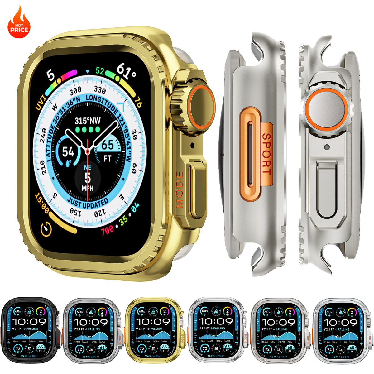 Luxury Watch Apple - Luxury Metal Case For Apple Watch