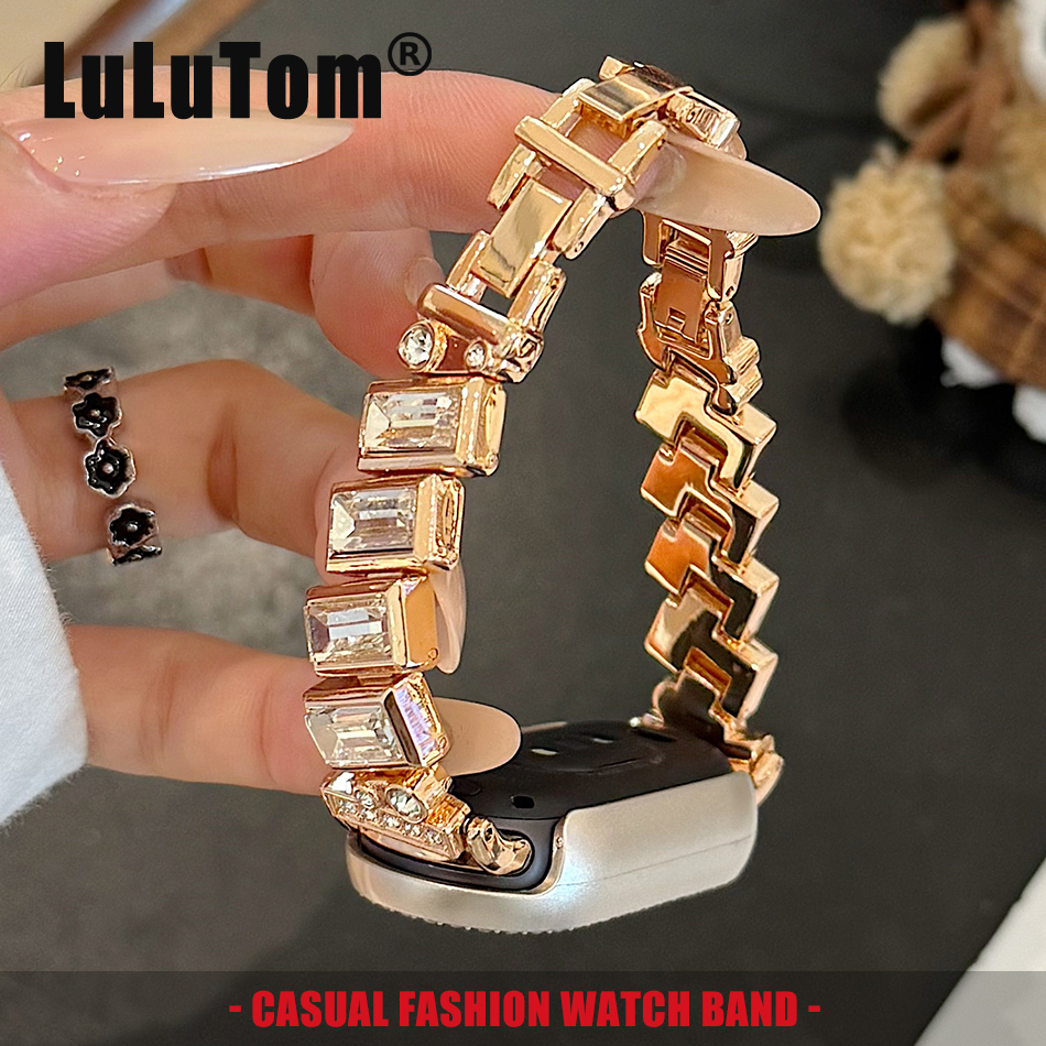 Xiaomi Luxury Watch - Fashion Irregular Square Diamond Strap For