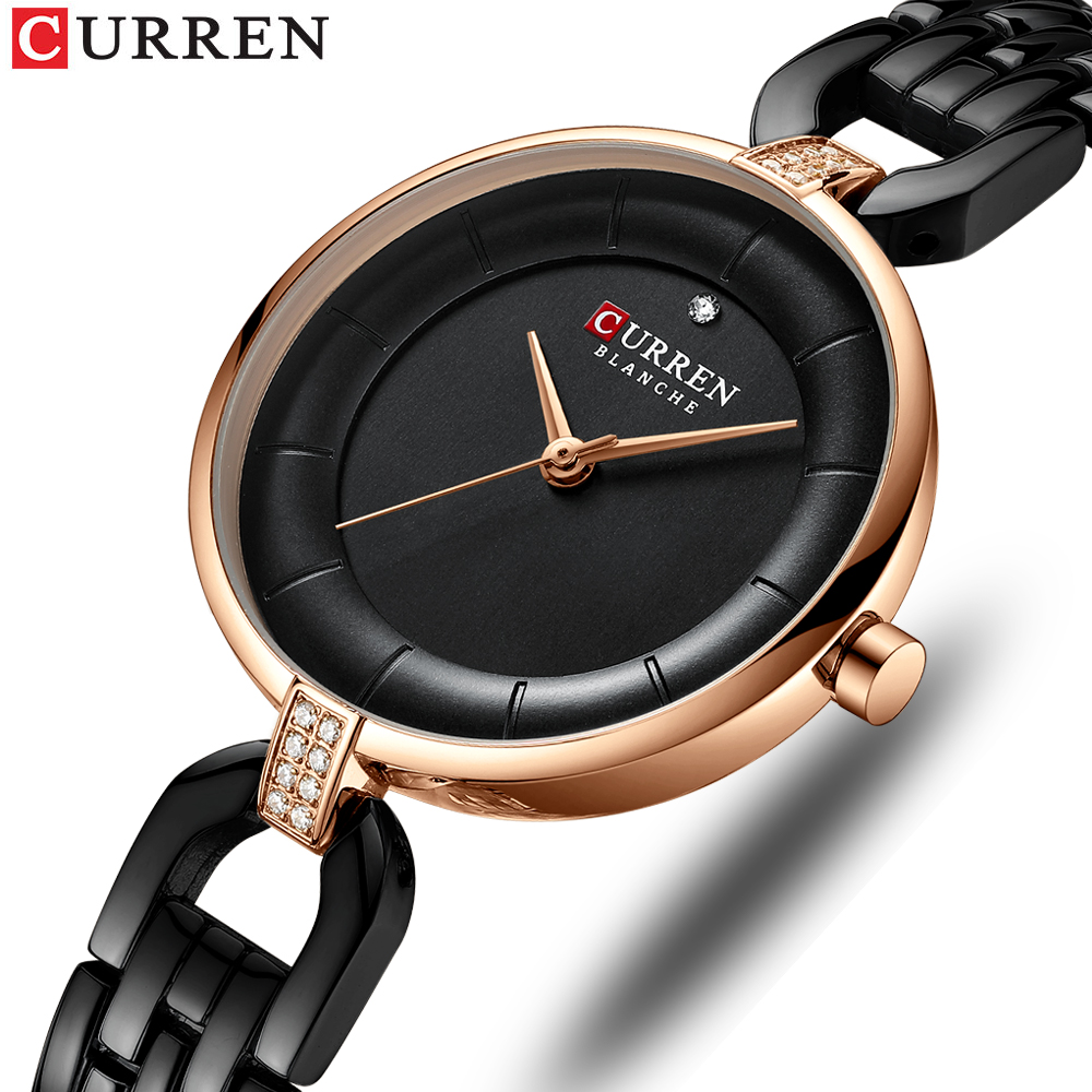 Luxury Watch Apple - CURREN Quartz Women Luxury Rhinestone Clock