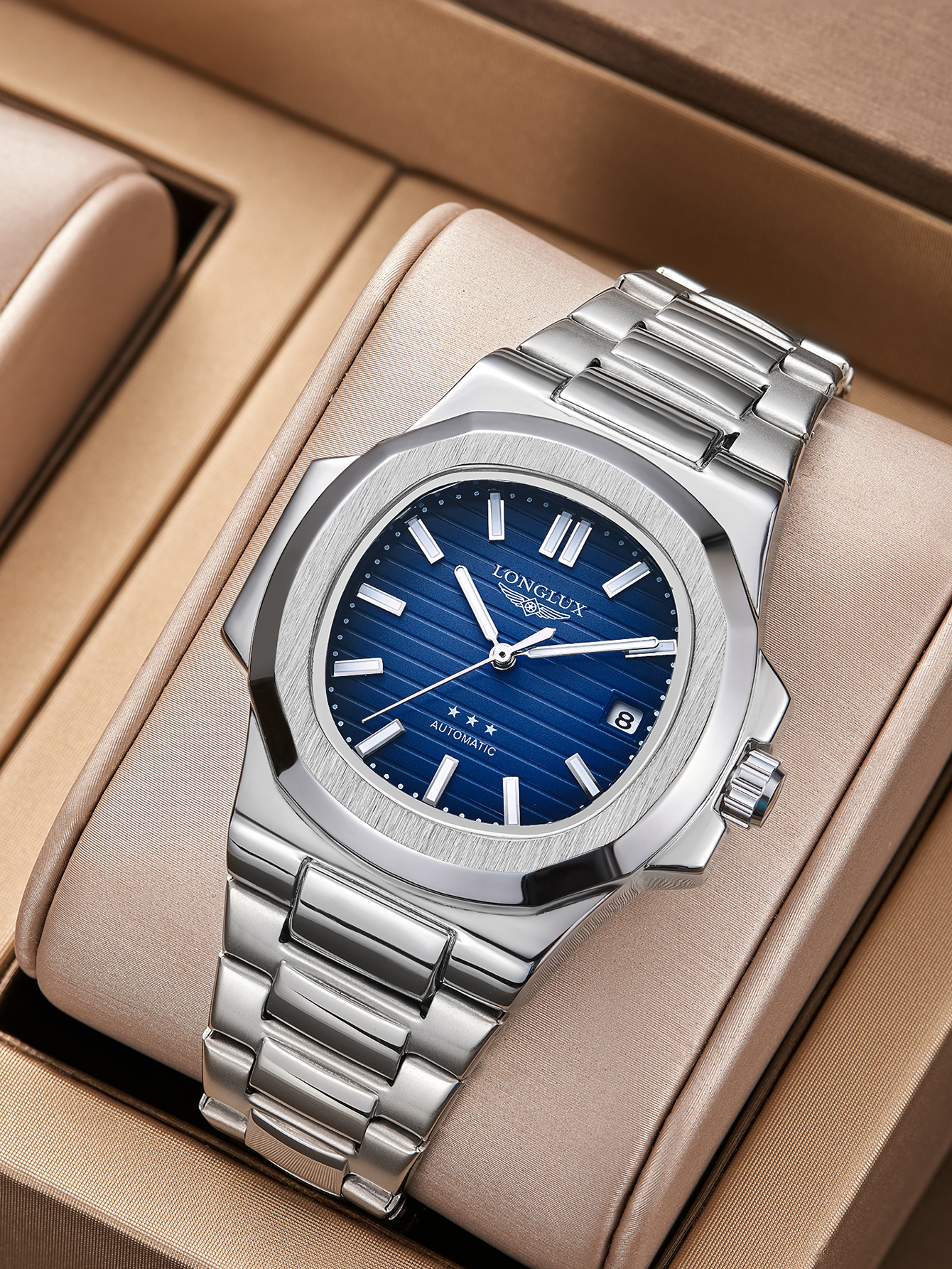 Luxury Watch Ap - Men automatic watch business date mechanical