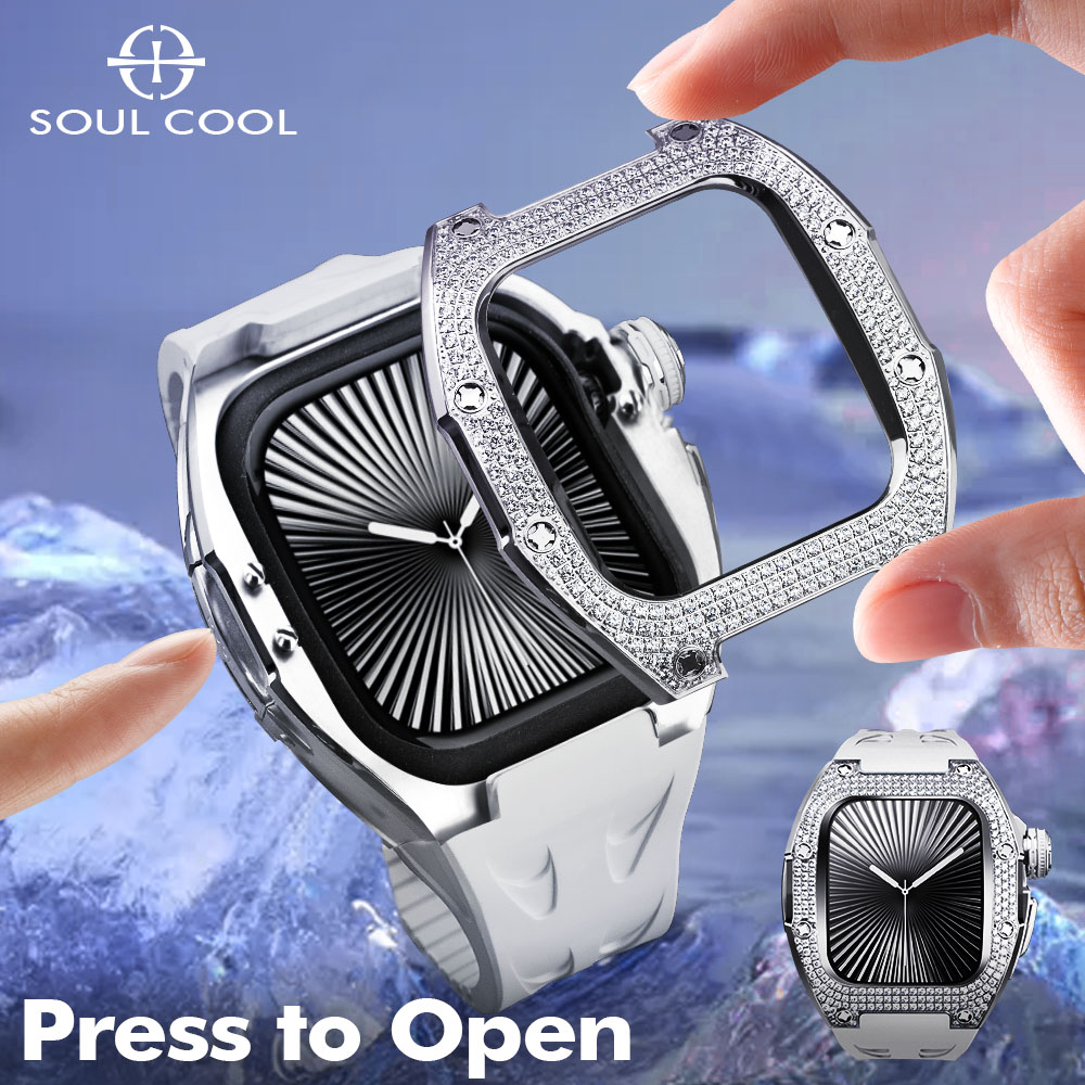 Luxury Watch Apple - Soul Cool Diamond Case For Apple