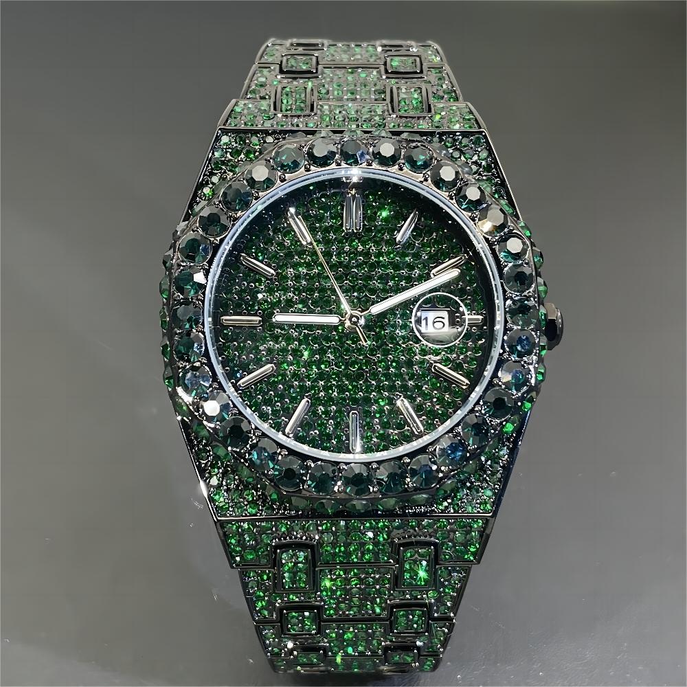 Luxury Watch Ap - 2024 MISSFOX Fashion Green Watches Men