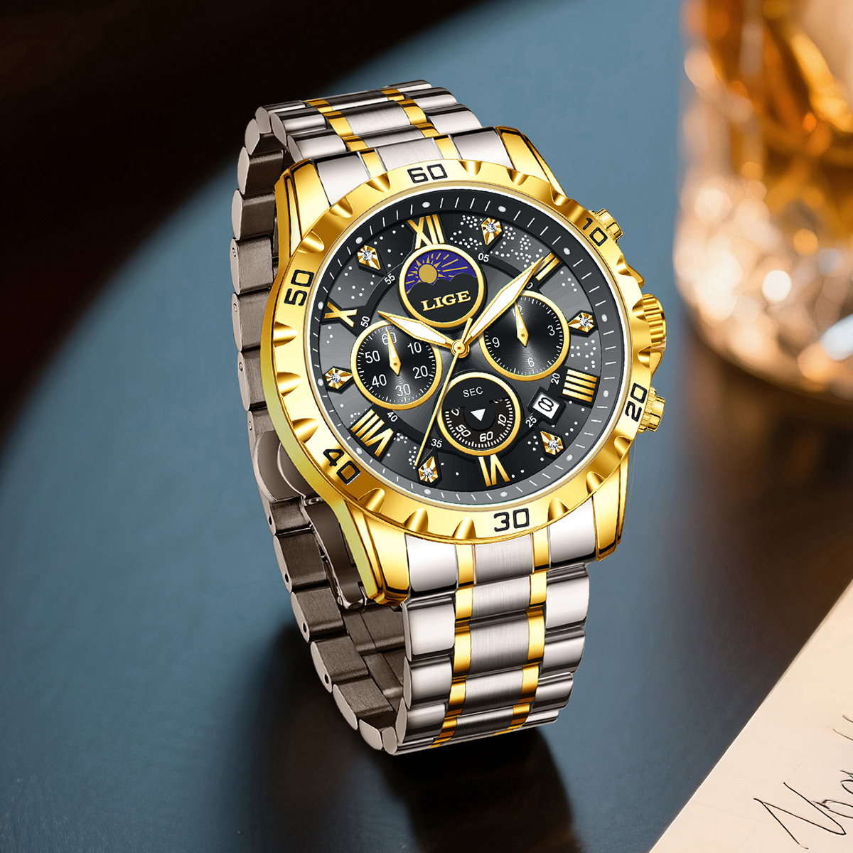 LIGE Top Brand Luxury Quartz M - Luxury Watch Brands recensie en prijs