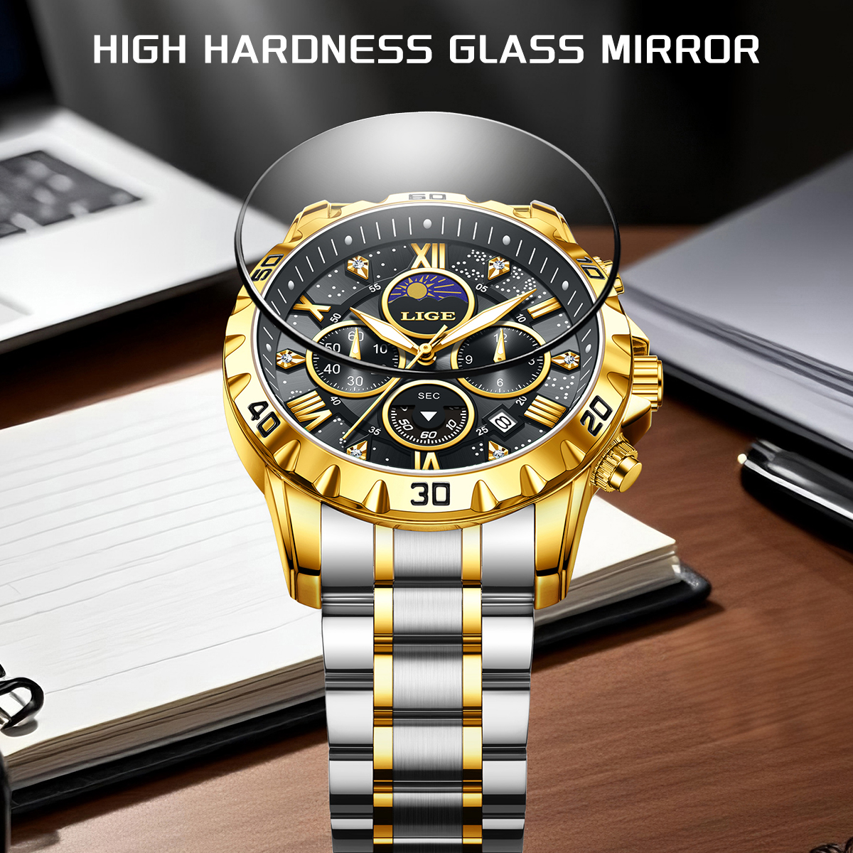 LIGE Top Brand Luxury Quartz M - Luxury Watch Brands recensie en prijs