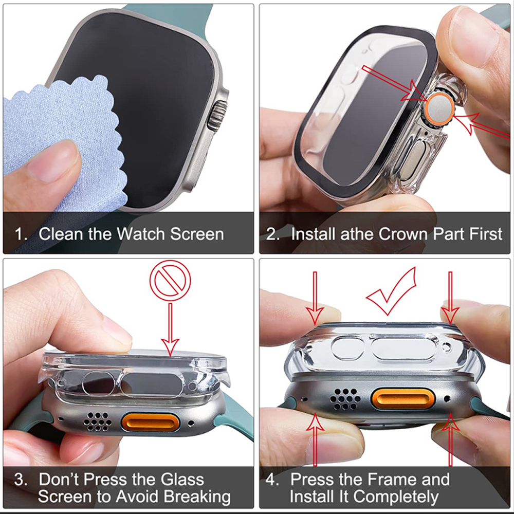Glass+case For Apple Watch Ult - Luxury Watch Apple recensie en prijs