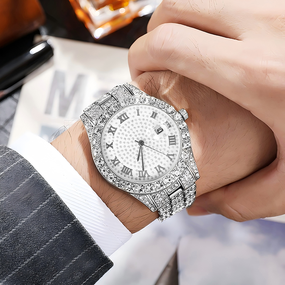 1 Hip-hop Full Diamond Silver  - Luxury Watch Life recensie en prijs