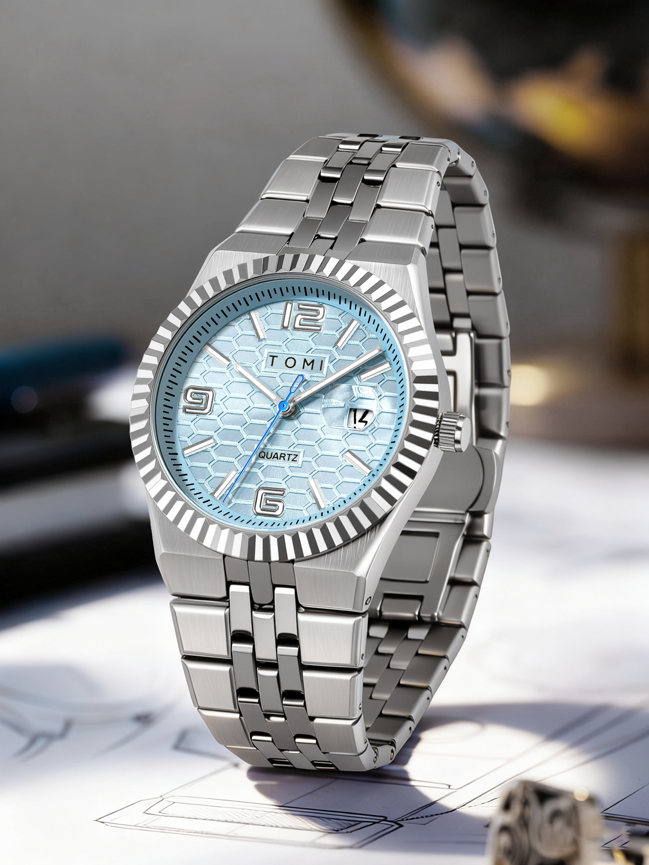 TOMI Luxury Men's Watch Steel  - Luxury Watch Box recensie en prijs
