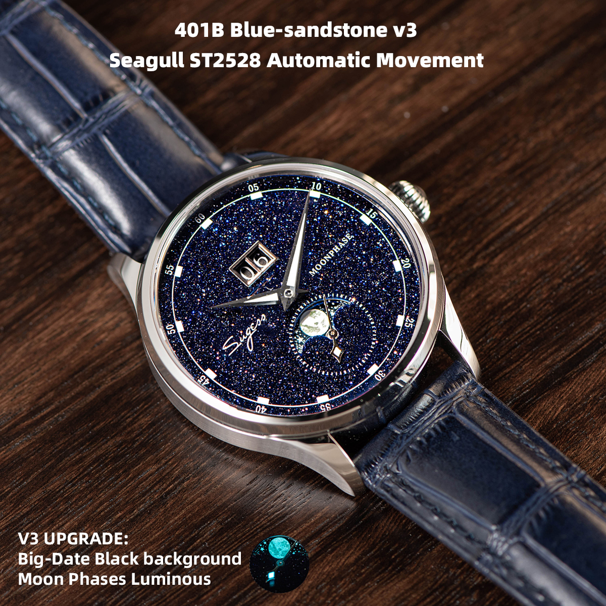 Sugess Moonphase Watch of Men  - Minute Repeater Watch recensie en prijs