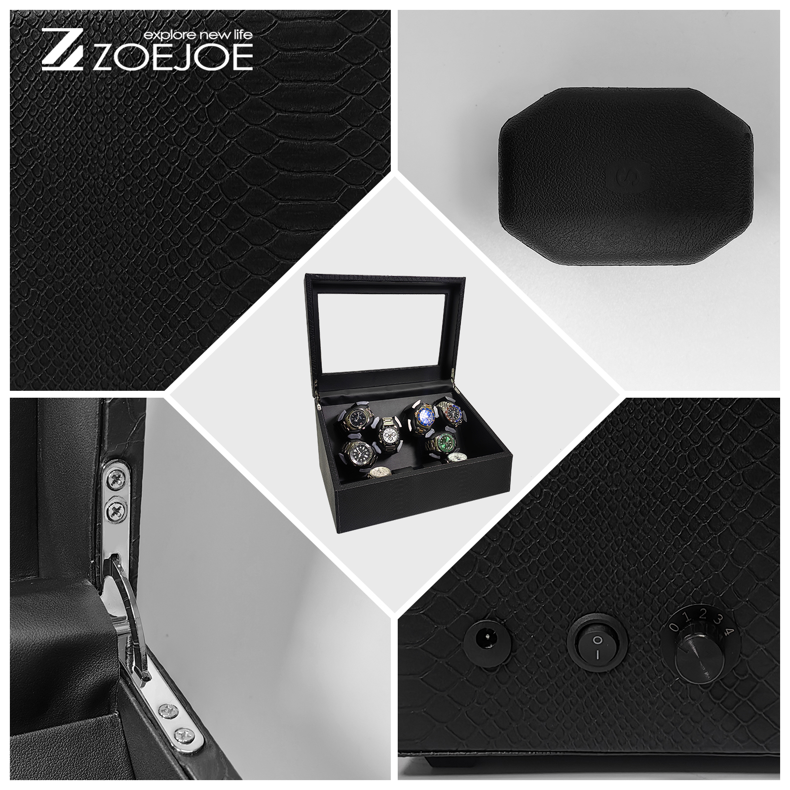 ZOEJOE 6+6 Slots Automatic Wat - Luxury Watch Winder Box recensie en prijs