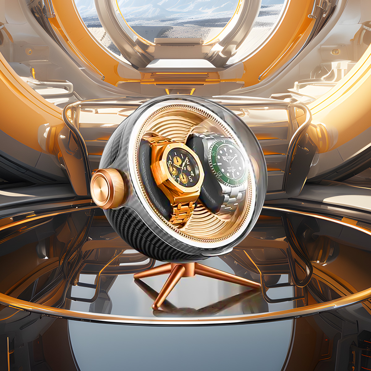 High End Silent Breathing Ligh - Luxury Watch Winder Box recensie en prijs