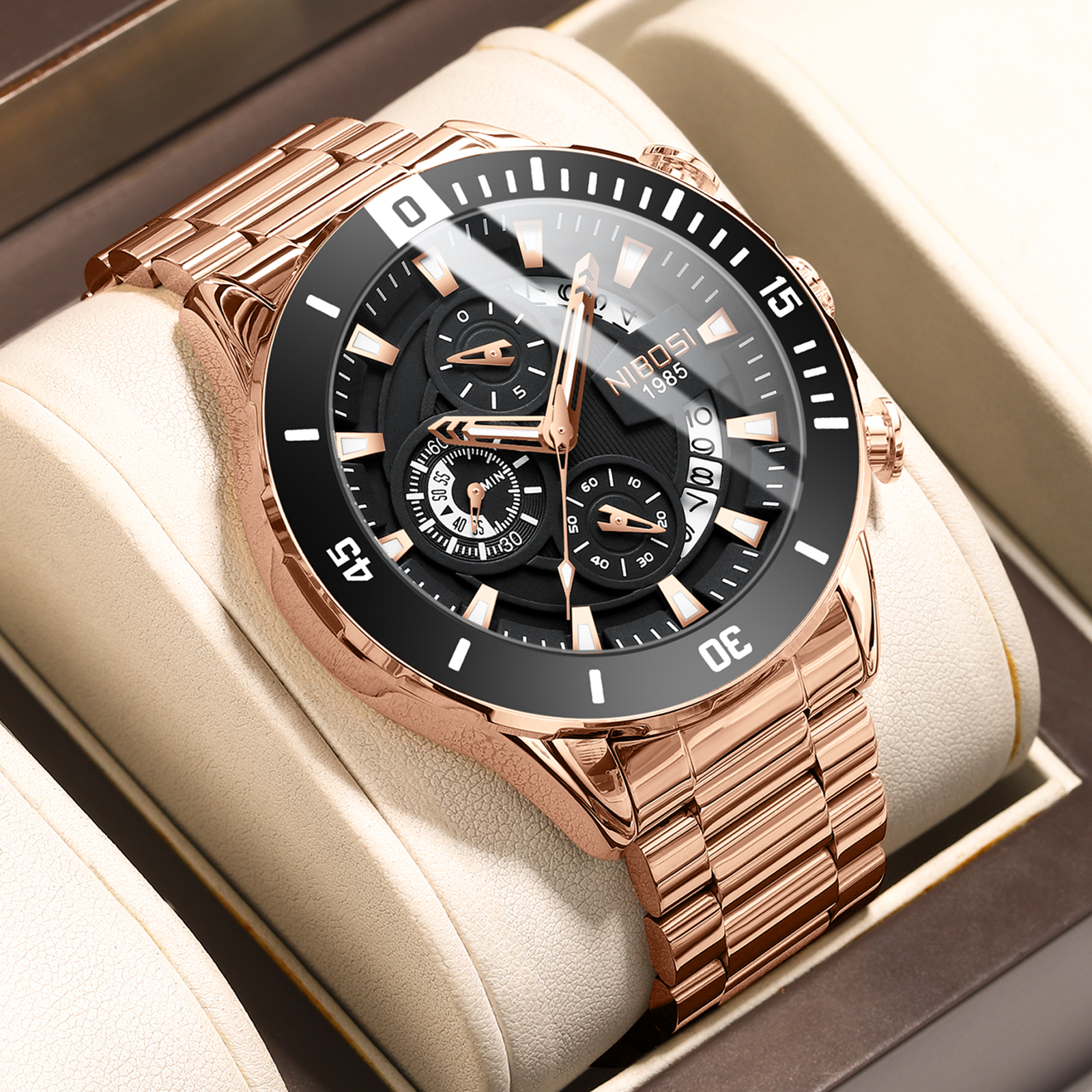 NIBOSI New Men's Watches Top B - Luxury Watch Brands recensie en prijs