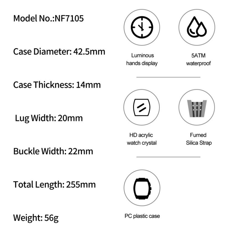 NAVIFORCE Man's Watch 5ATM Wat - Luxury Watch Box recensie en prijs