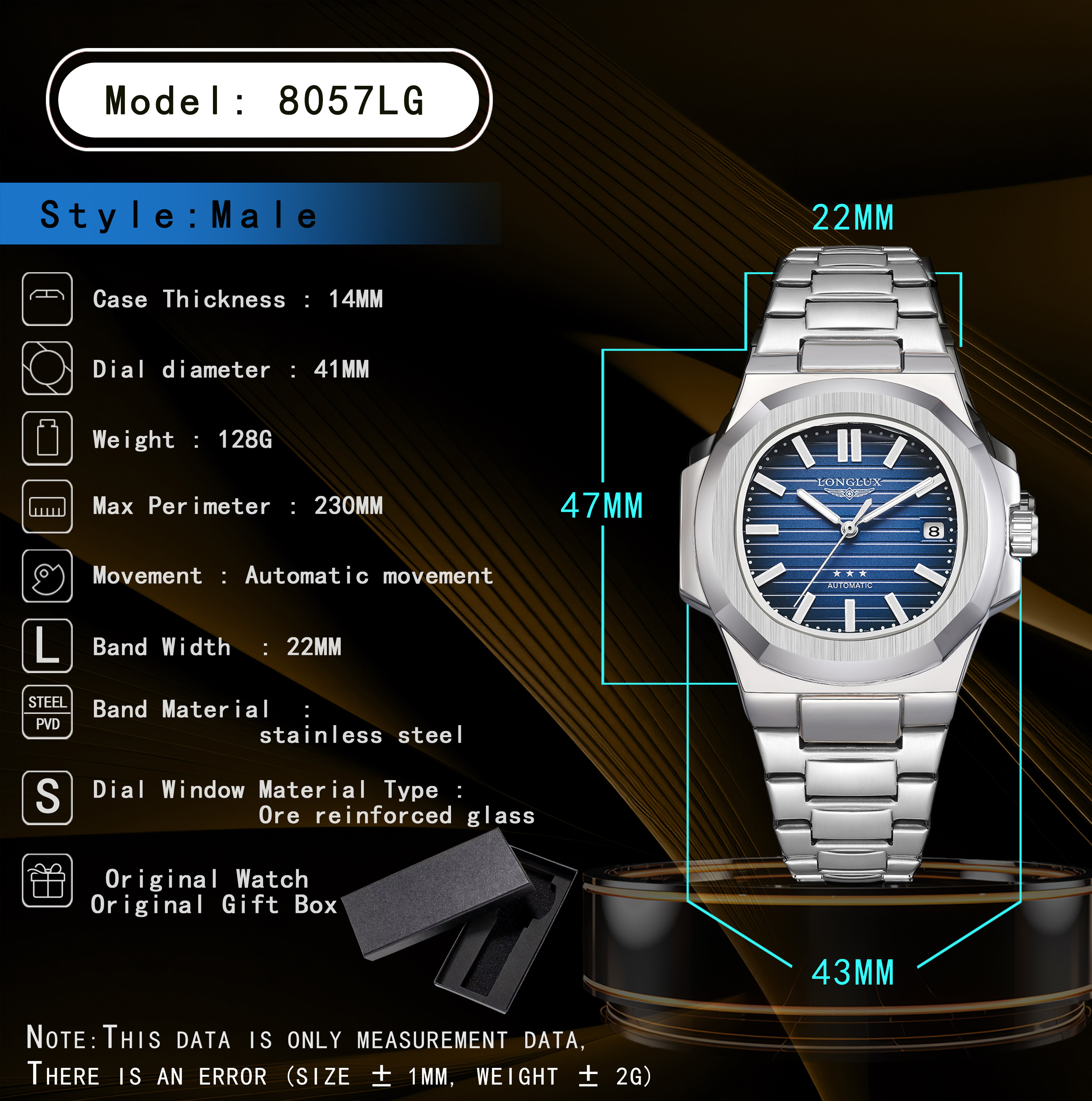 Men automatic watch business d - Luxury Watch Ap recensie en prijs