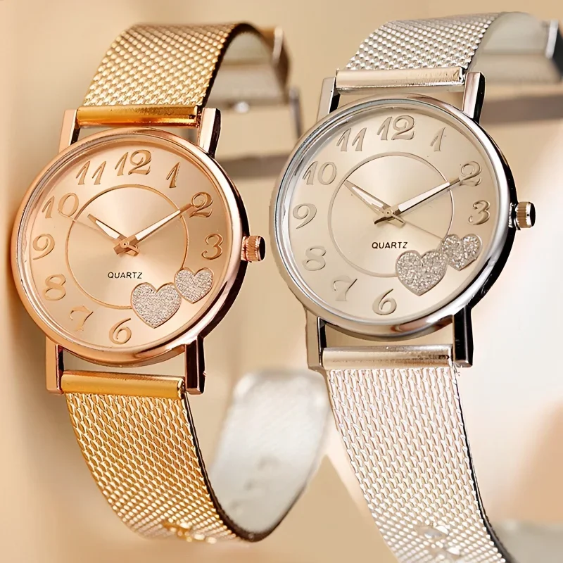 Elegant Rose Gold Heart Dial W - Luxury Watch Level recensie en prijs