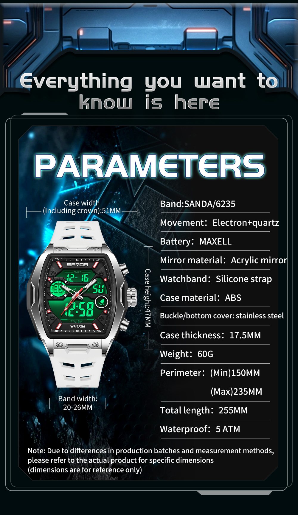 Sanda 6235 Top Brand Men Elect - Minute Repeater Watch recensie en prijs