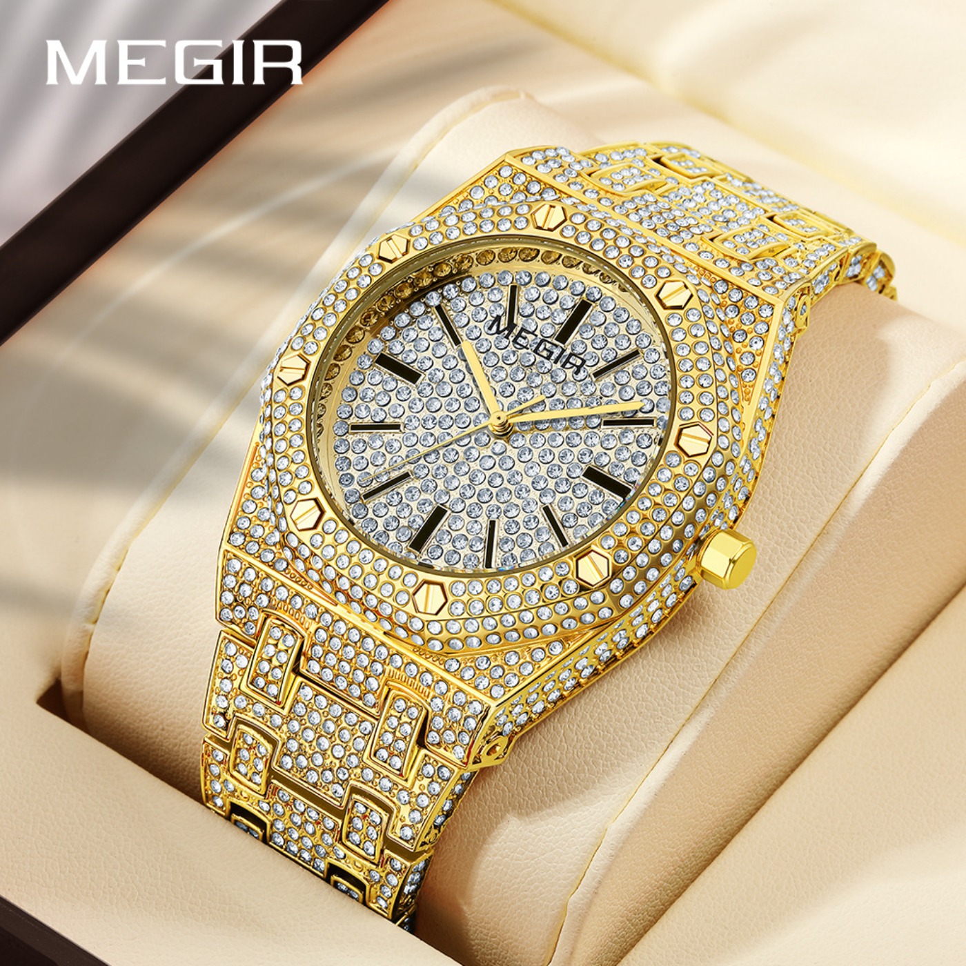 MEGIR Luxury Quartz Rhinestone - Luxury Watch Brands recensie en prijs