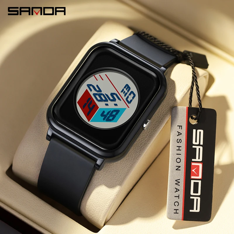 Sanda 6134 3D dial watch, male - Luxury Watch Shop recensie en prijs