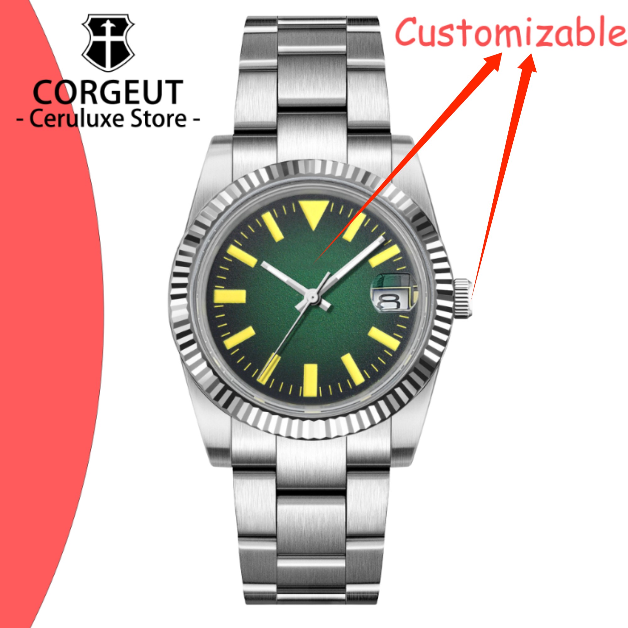 Custom Logo 36/39mm New NH35 A - Luxury Watch Life recensie en prijs