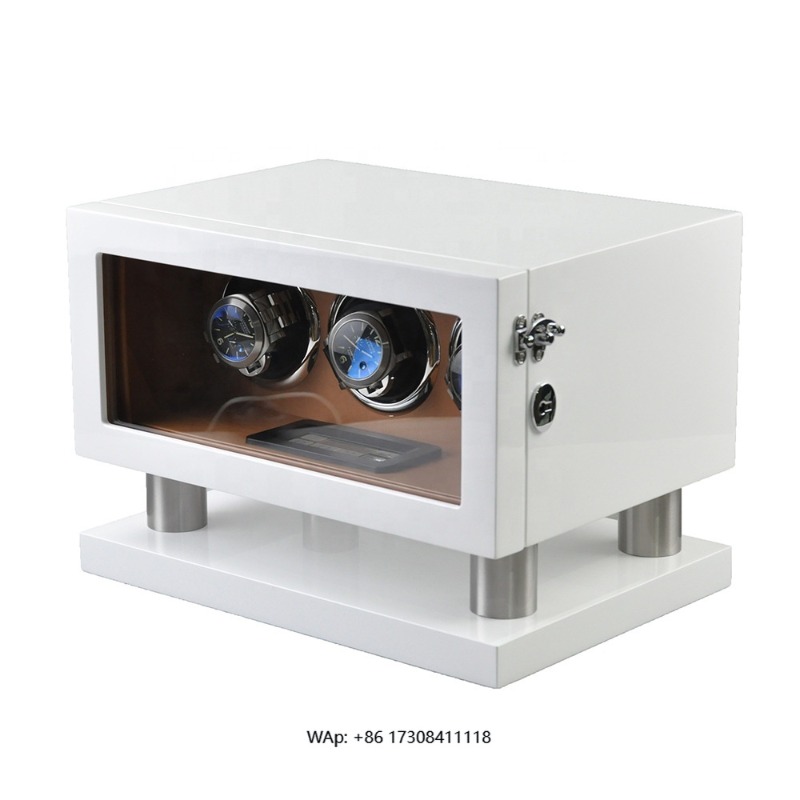 White Brown Leather Controller - Luxury Watch Winder Box recensie en prijs