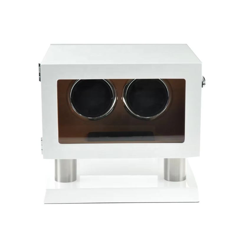 White Brown Leather Controller - Luxury Watch Winder Box recensie en prijs