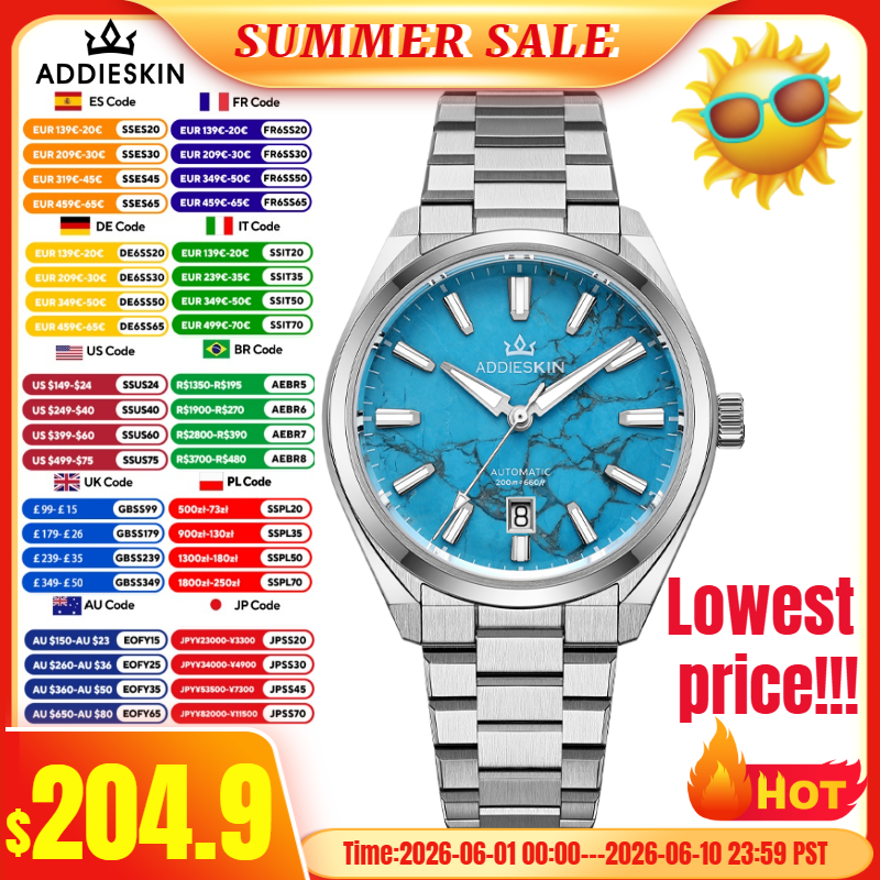 AddiesKIN K010 Turquoise Dial  - Minute Repeater Watch recensie en prijs