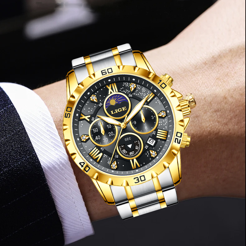 LIGE Top Brand Luxury Quartz M - Luxury Watch Brands recensie en prijs