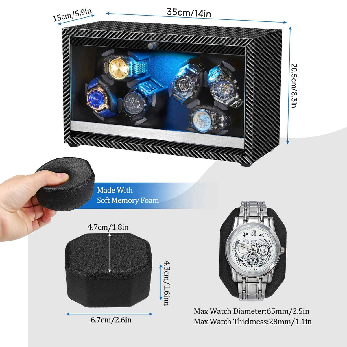 Watch Winder for Automatic Wat - Luxury Watch Winder Box recensie en prijs