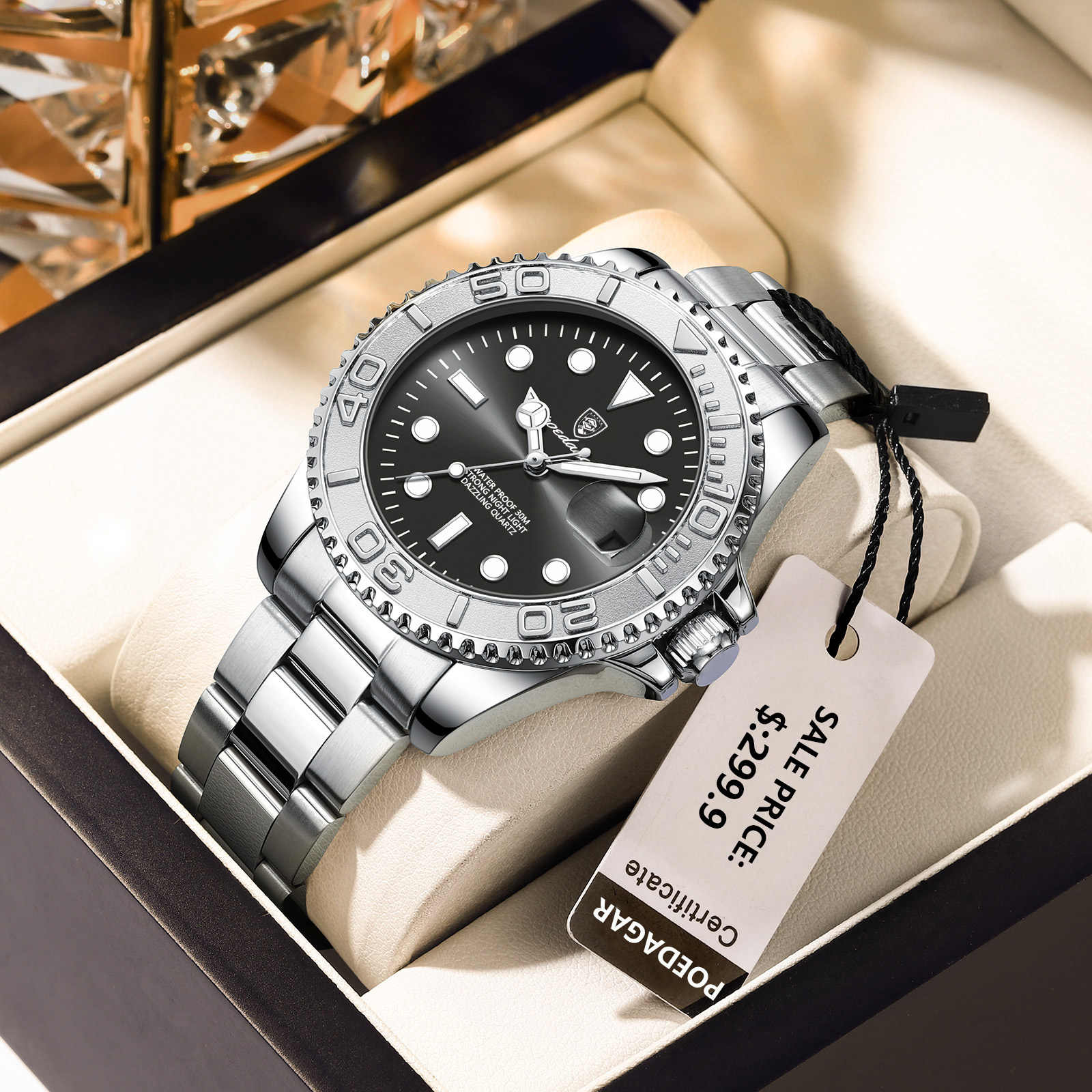 POEDAGAR Top Luxury Man Watch  - Luxury Watch Hublot recensie en prijs