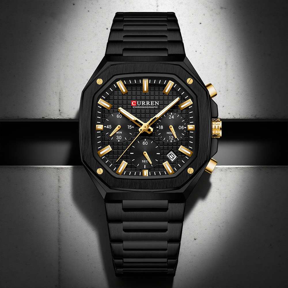 CURREN Luxury Square Chrono Wa - Luxury Watch Design recensie en prijs