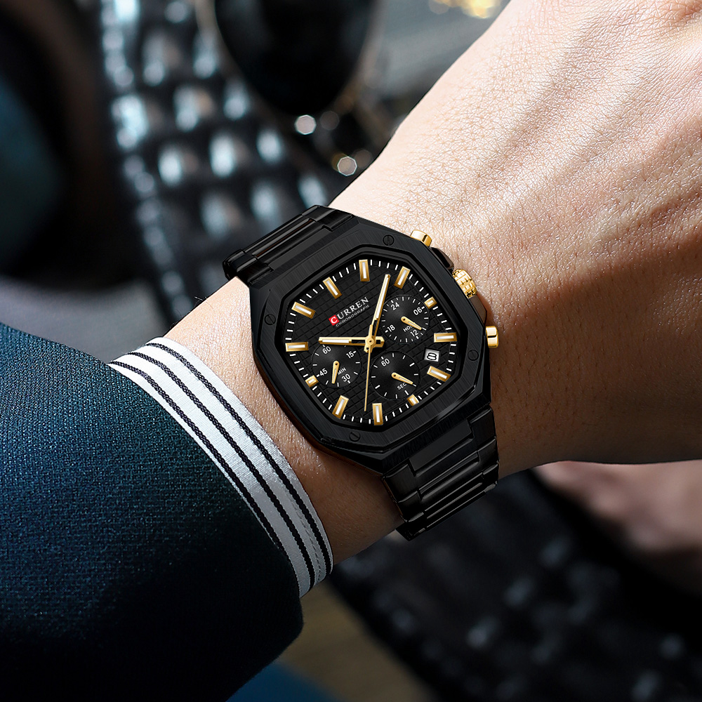 CURREN Luxury Square Chrono Wa - Luxury Watch Design recensie en prijs