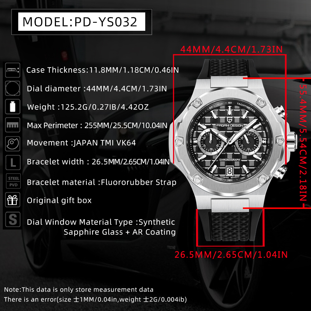 Pagani Design PD-YS032 Men's W - Luxury Watch Hublot recensie en prijs