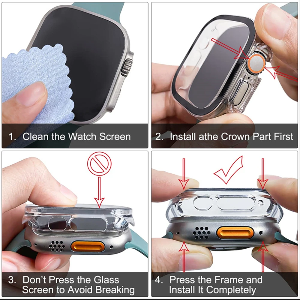 Glass+case For Apple Watch Ult - Luxury Watch Apple recensie en prijs